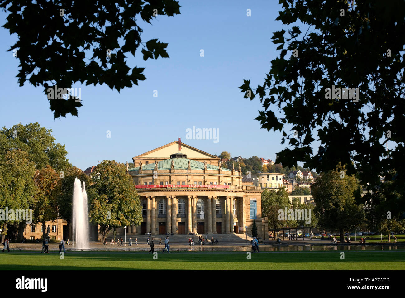 Staatstheater, Schlossgarten, Stoccarda, Baden-Wuerttemberg, Germania Foto Stock