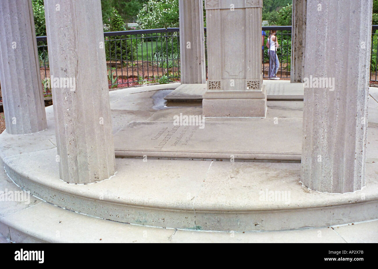 Tomba di Andrew Jackson settimo Presidente degli Stati Uniti d'America presso l'Eremo Foto Stock