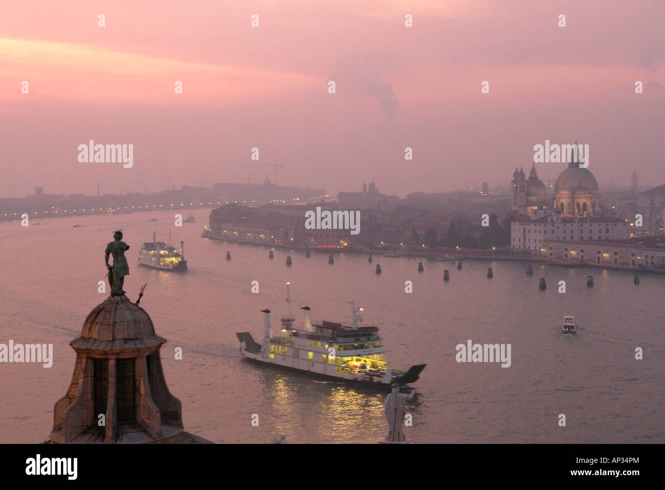 Vista di San Giorgio, Venezia, Veneto, Germania Foto Stock