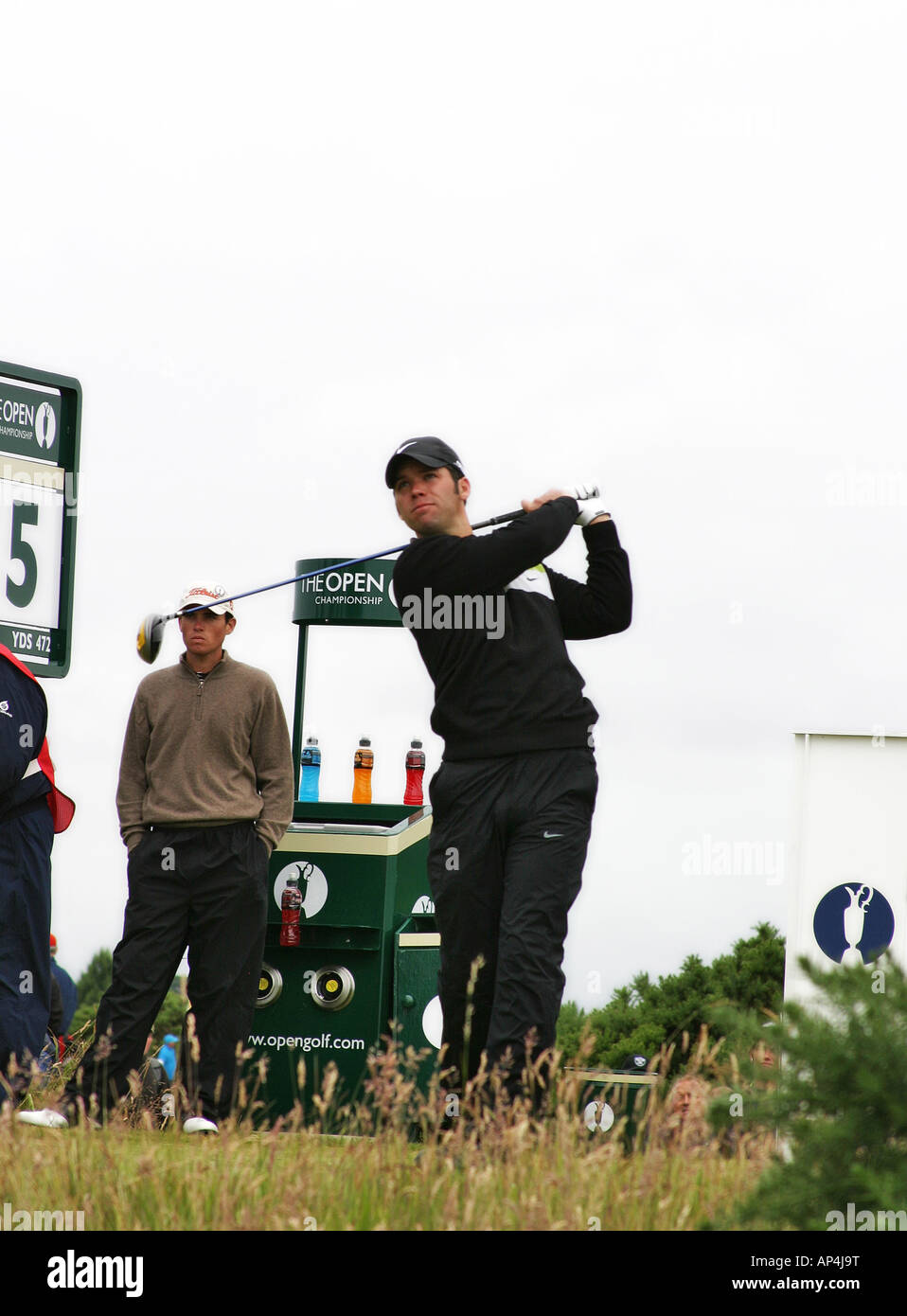 Paul Casey inglese professional golfer al 2007 British Open di Golf, Carnoustie Scozia Scotland Foto Stock