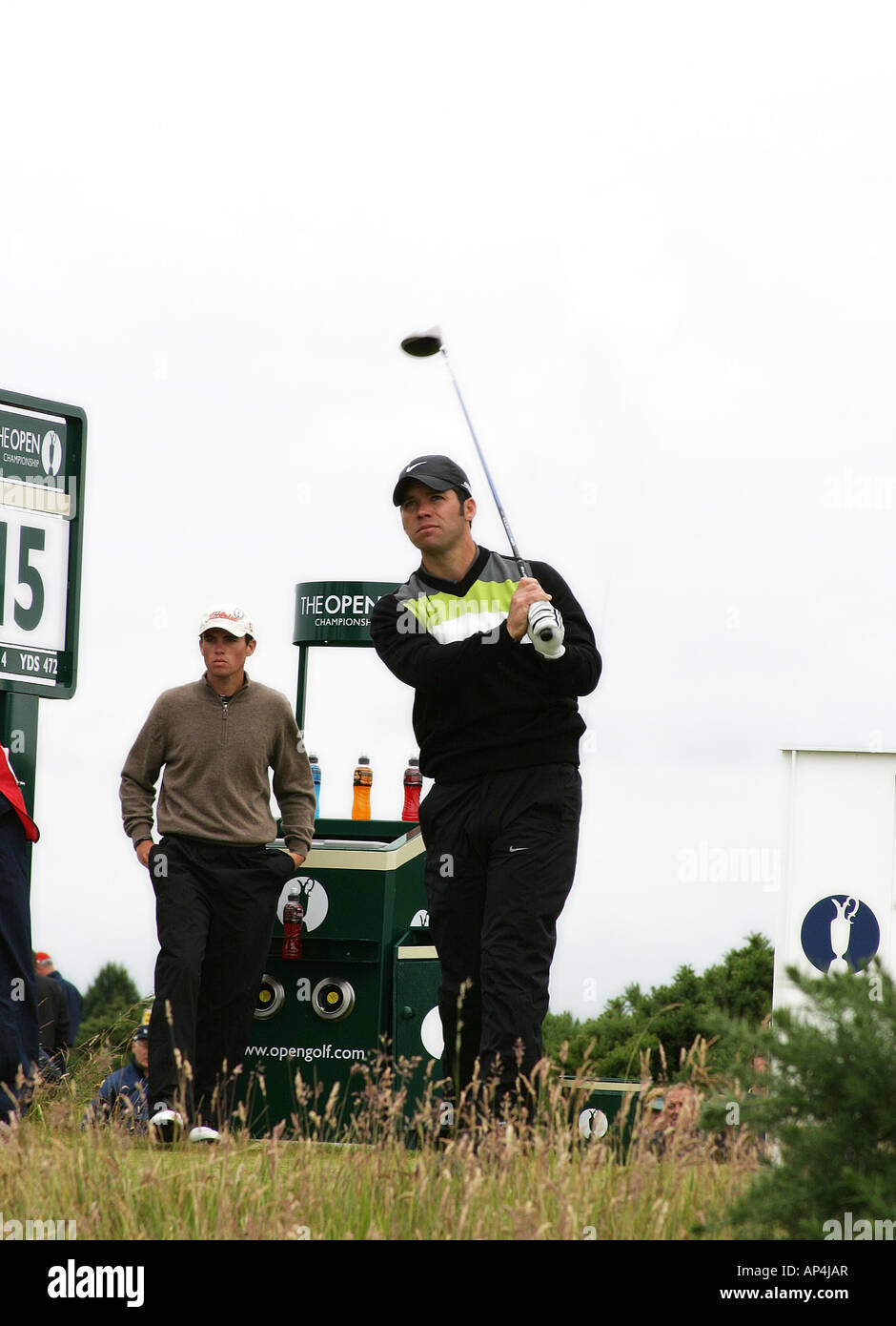 Paul Casey inglese professional golfer al 2007 British Open di Golf, Carnoustie Scozia Scotland Foto Stock