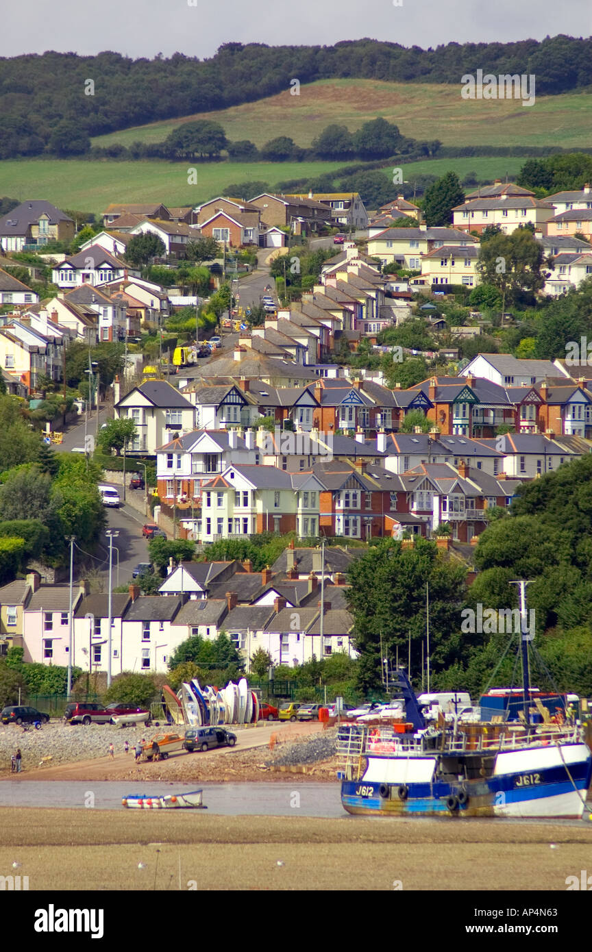 Estuario teign beach teignmouth devon gb Foto Stock