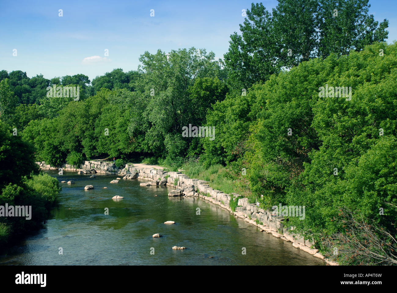 Paesaggio fluviale Foto Stock
