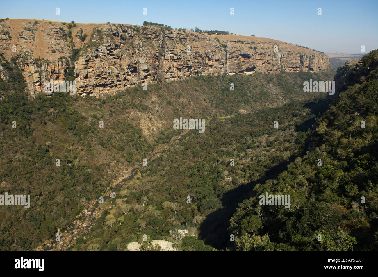 Fiume Umzimkulwane, Oribi Gorge Riserva Naturale, KwaZulu Natal, Sud Africa Foto Stock