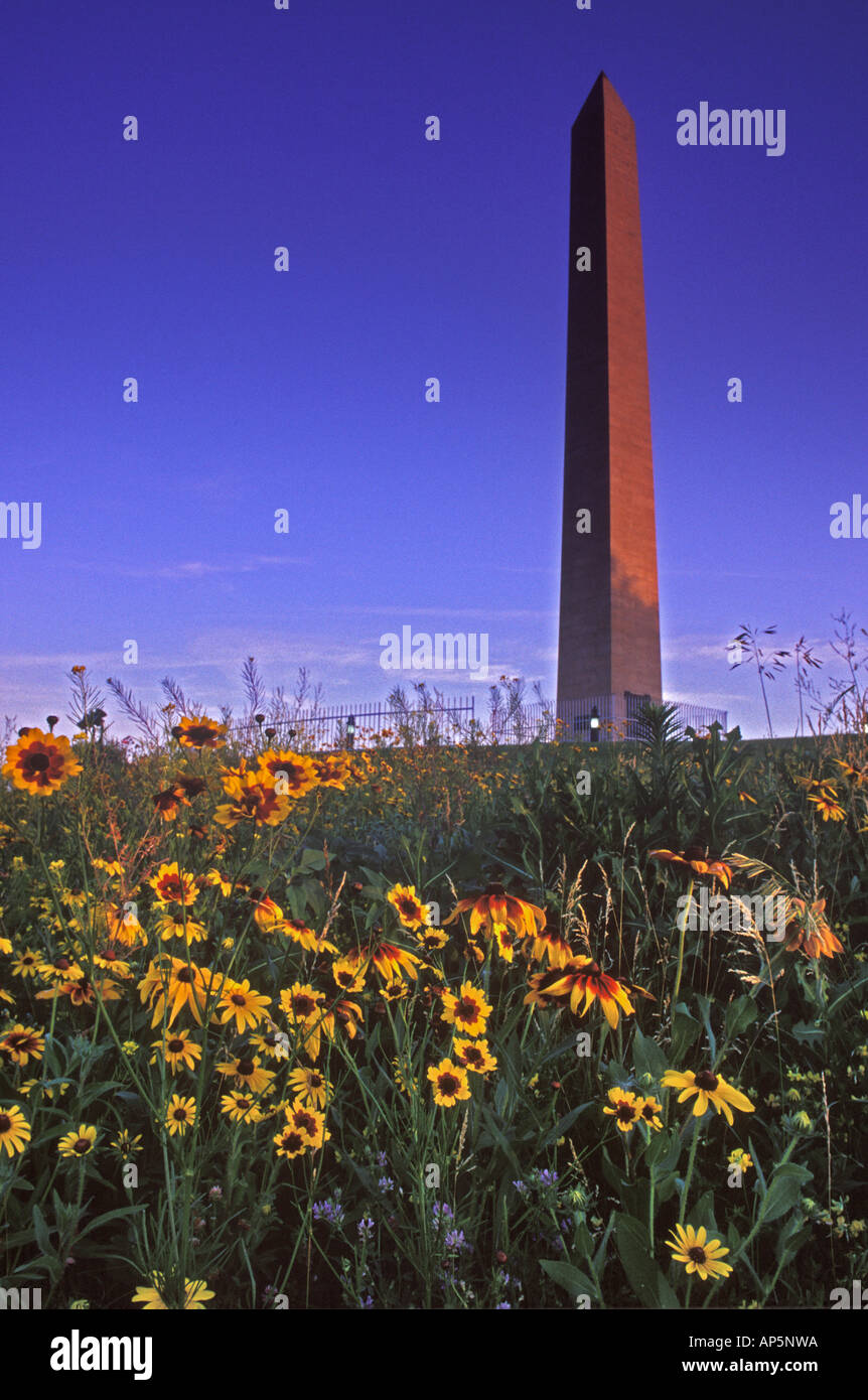 A Monumet Sargent Floyd di Lewis e Clark spedizione nella città di Sioux, Iowa, USA Foto Stock