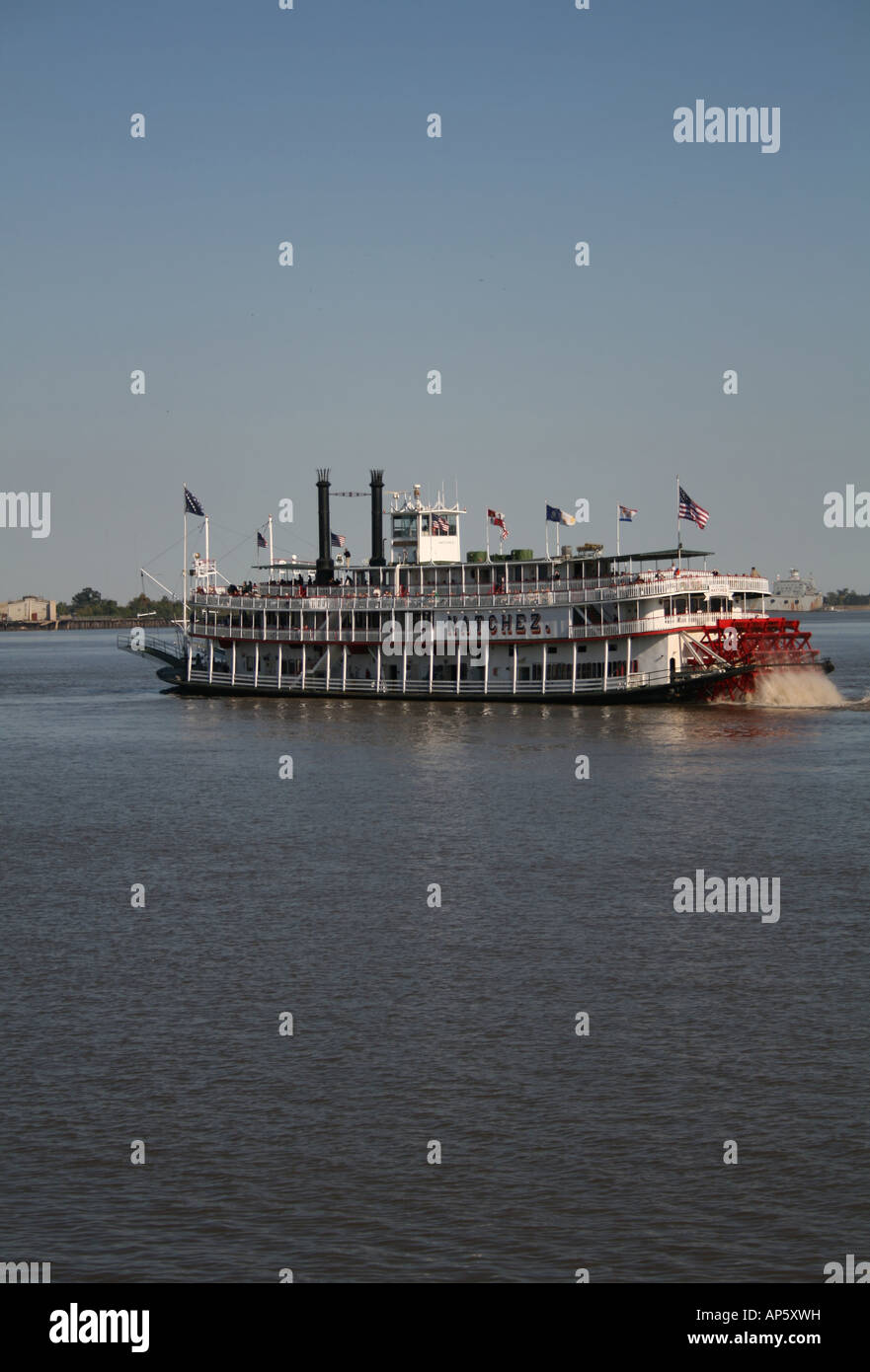 Natchez battello a vapore sul Fiume Mississippi New Orleans Novembre 2007 Foto Stock