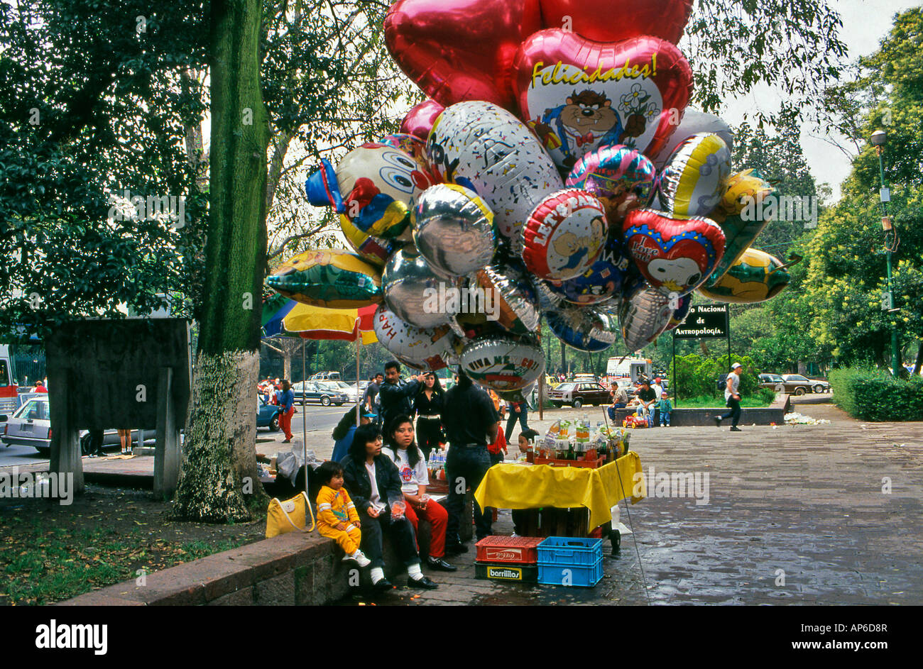 Fornitore di palloncino Zocal M Città Del Messico Foto Stock