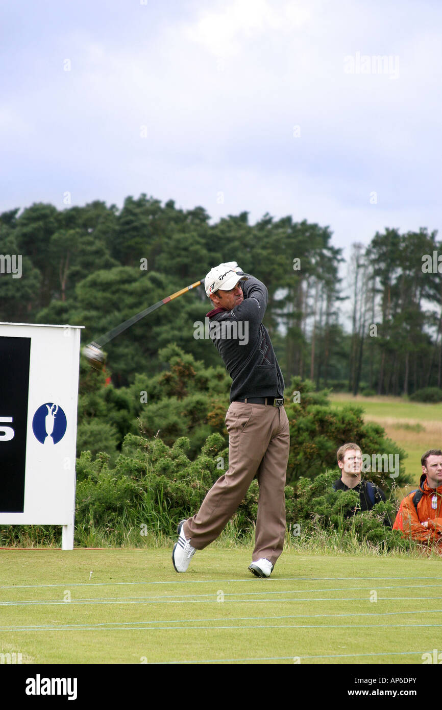 Paul McGinley Irish professional golfer al 2007 British Open di golf, Carnoustie Scozia Scotland Foto Stock