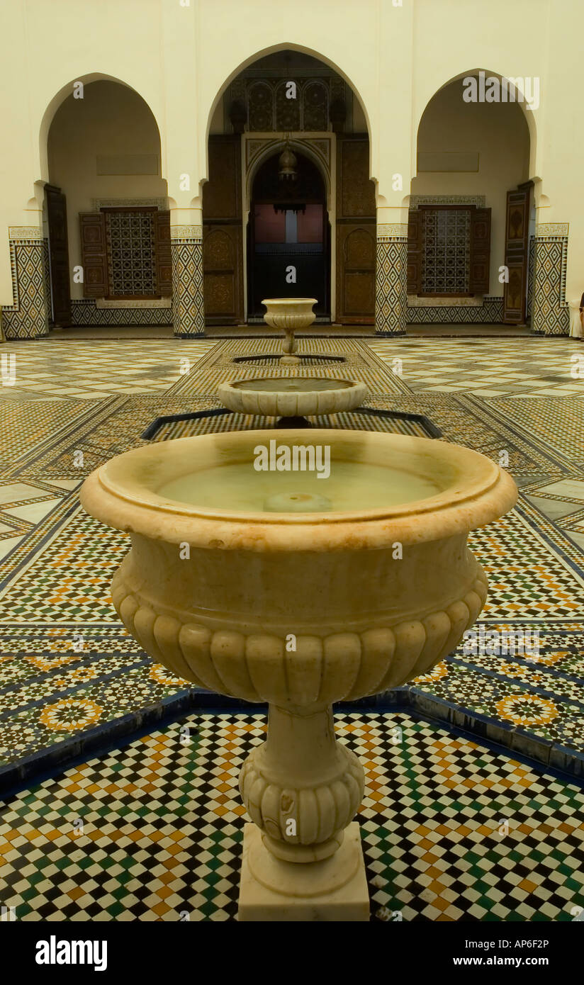 Il lussuoso bagno turco all'interno del Musée de Marrakech museo nazionale  di Marrakech marocco Foto stock - Alamy