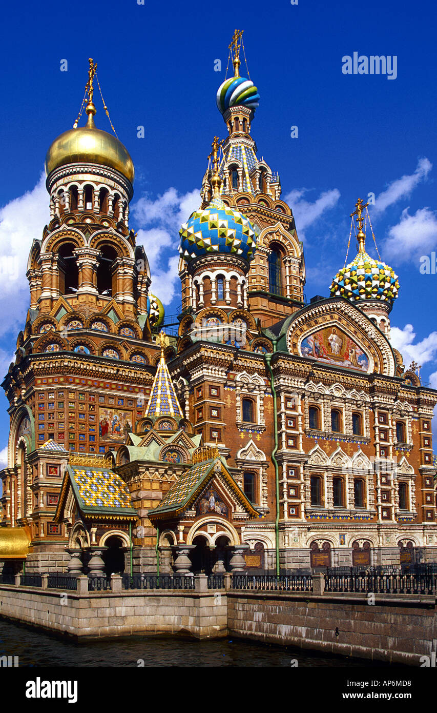 Chiesa della Resurrezione San Pietroburgo Russia Foto Stock