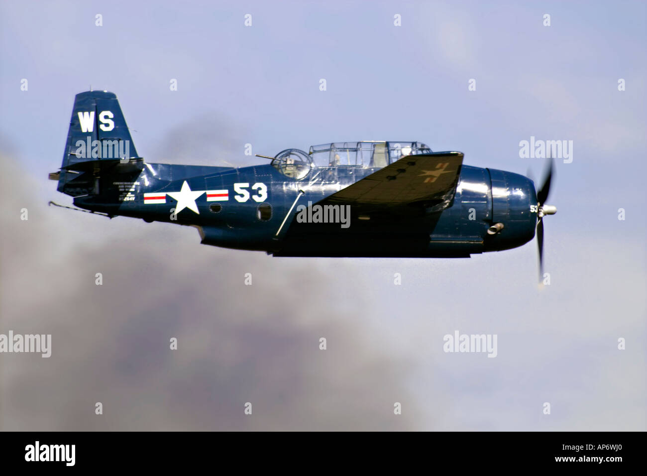 TBM Avenger in volo Foto Stock