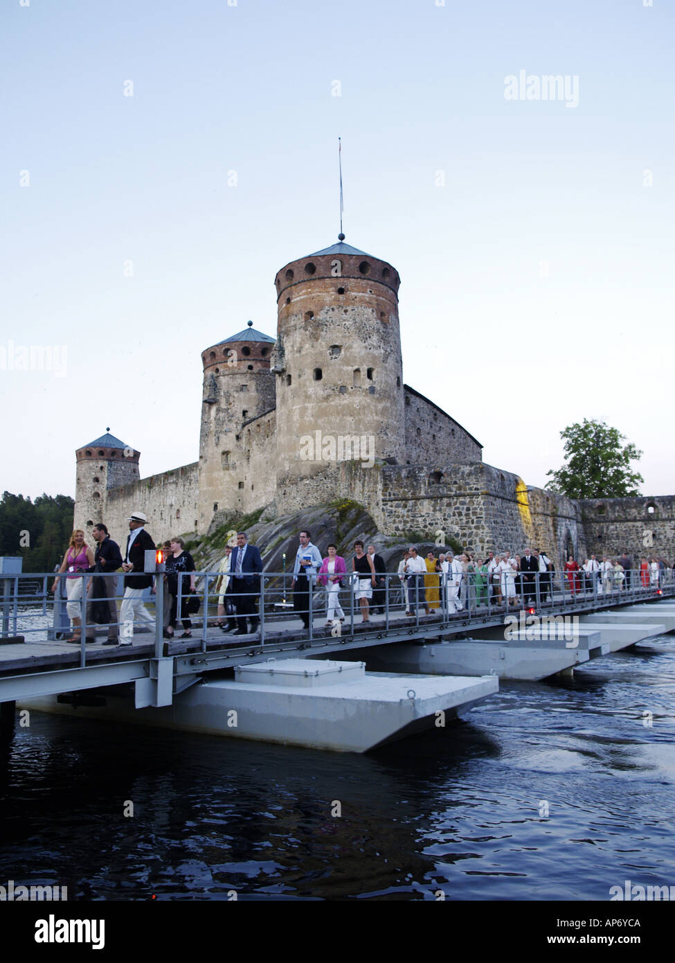 Olavinlinna castello Foto Stock