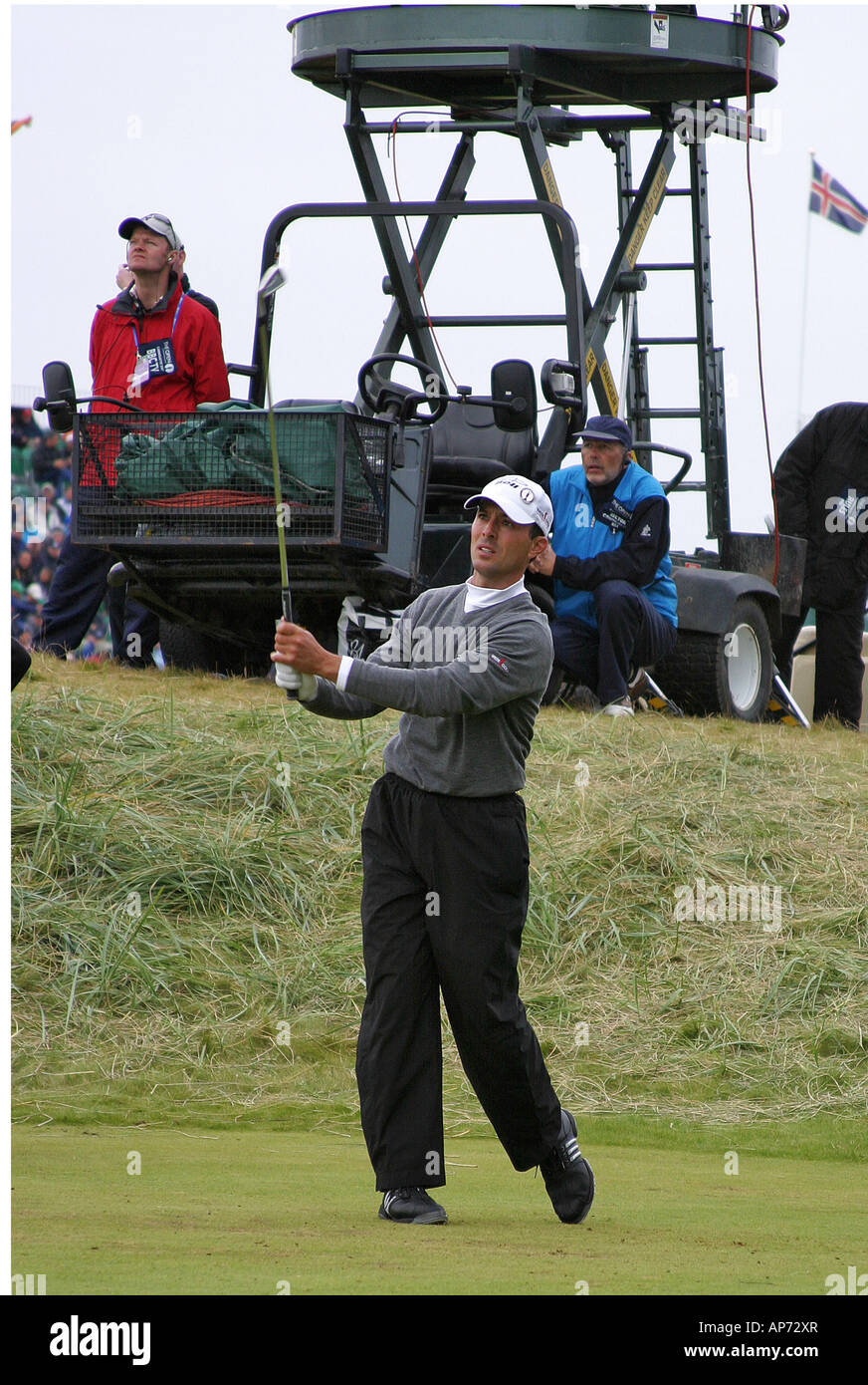 Mike Weir, Canadian professional golfer. Carnoustie, 2007 British Open di Golf Foto Stock