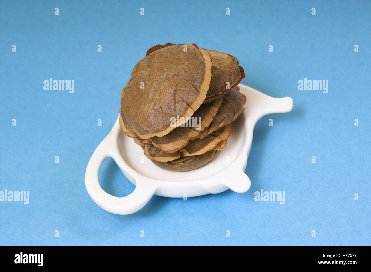 Bustine di tè usate UK Foto Stock