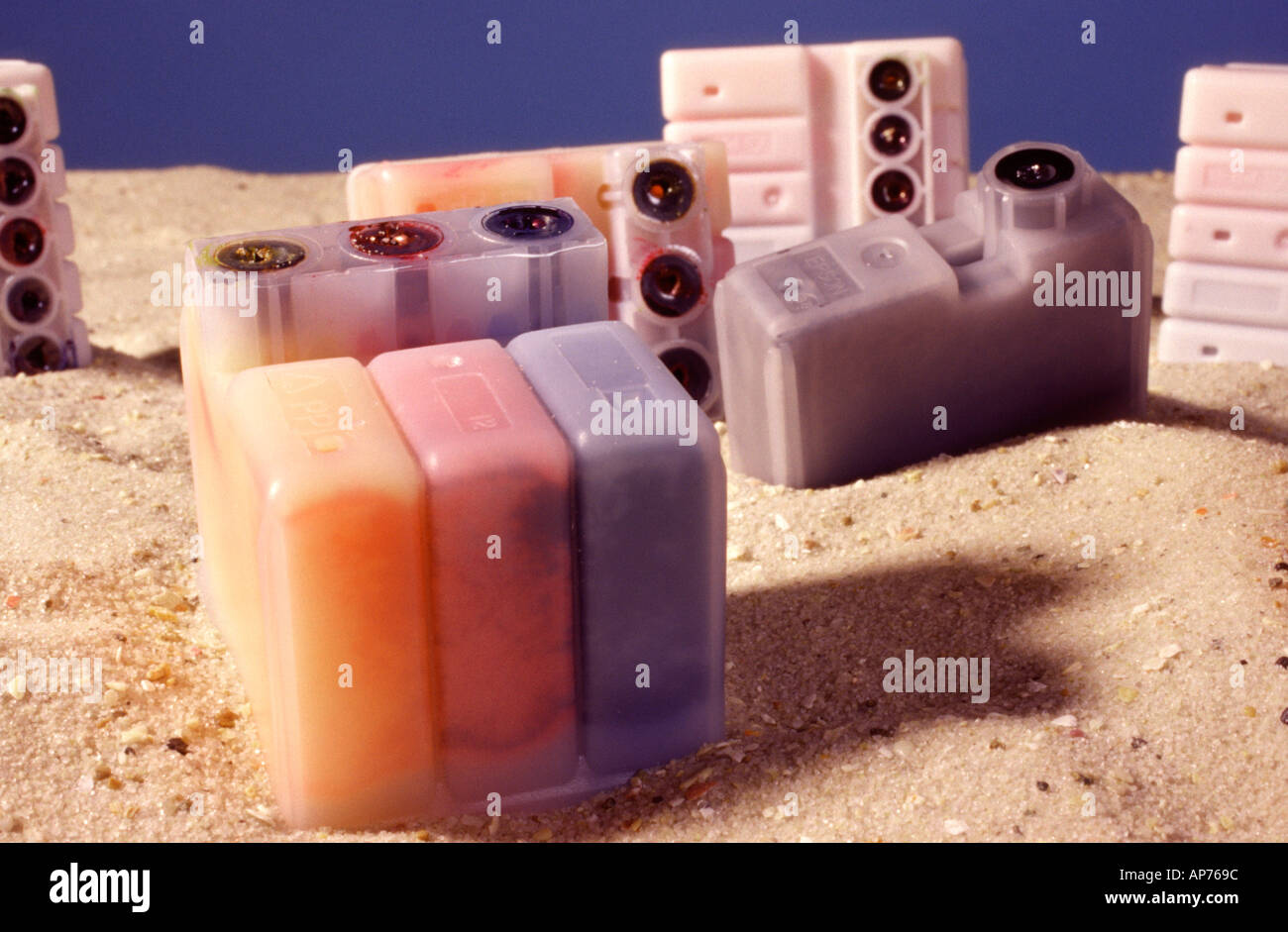 La vacuità del serbatoio di inchiostro Foto Stock