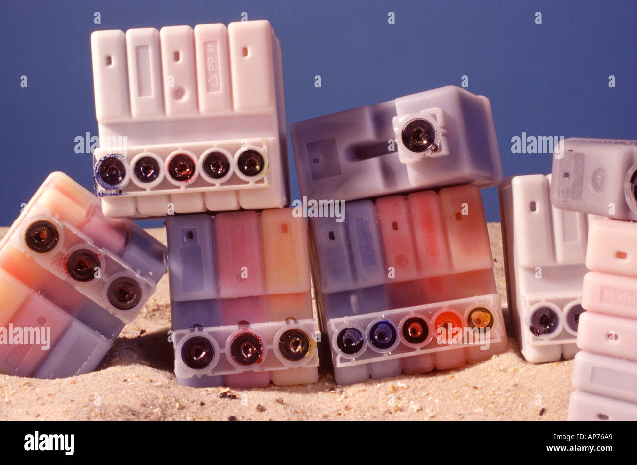 La vacuità del serbatoio di inchiostro Foto Stock