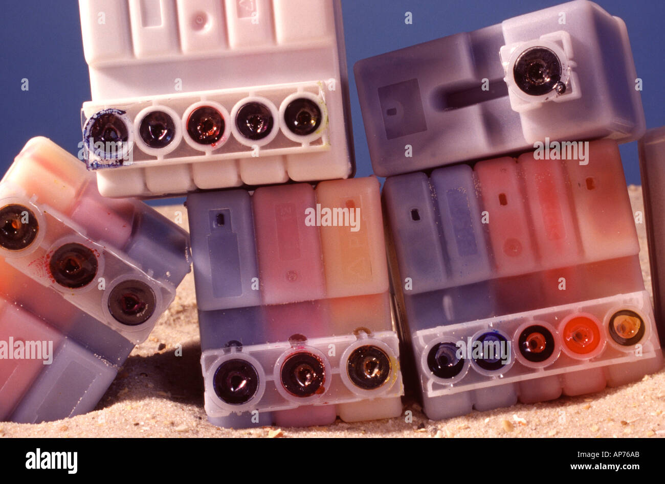 La vacuità del serbatoio di inchiostro Foto Stock