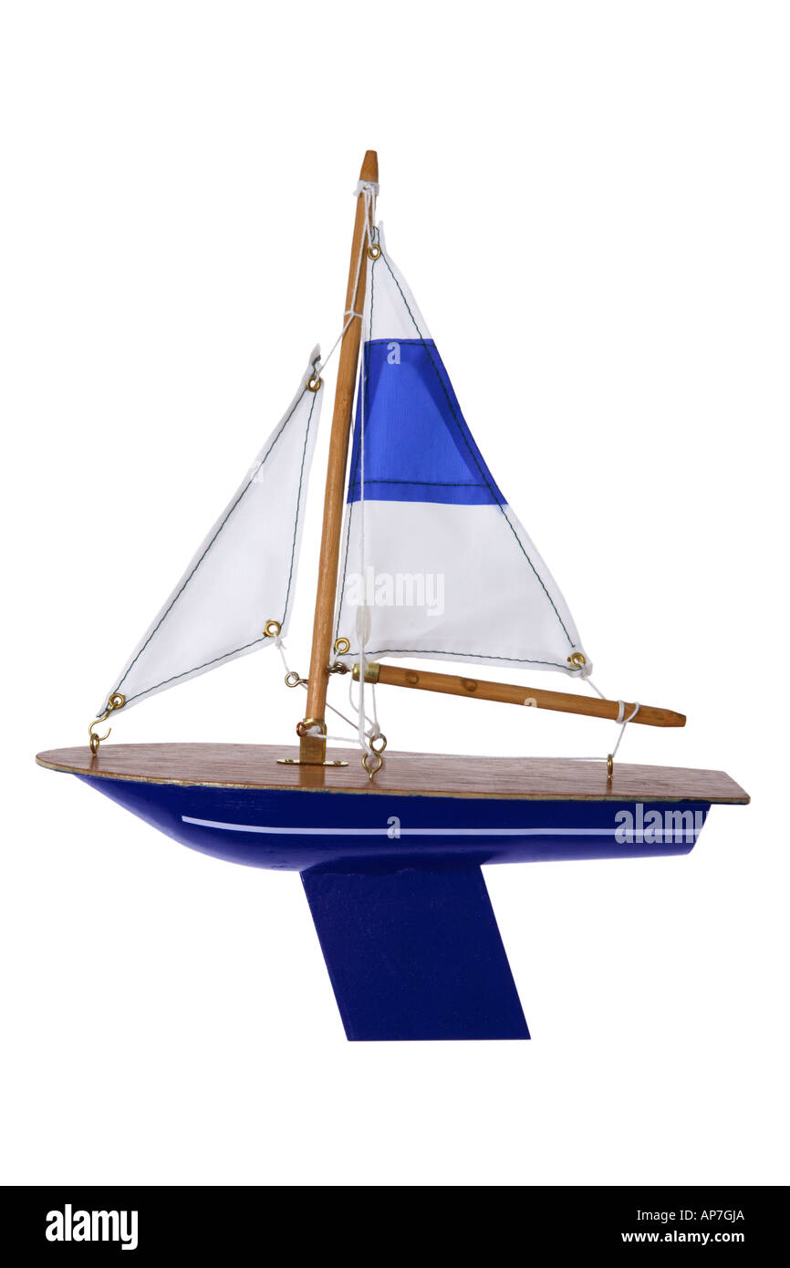 Barca a vela giocattolo Foto Stock