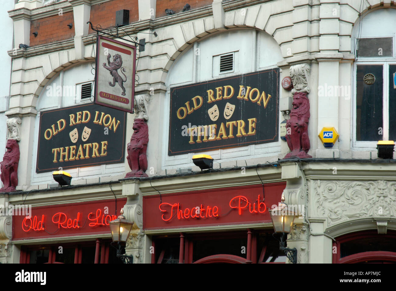 La Old Red Lion theatre pub di Angelo Londra Inghilterra Foto Stock