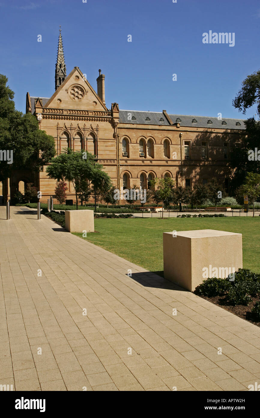 Sul lato orientale di Mitchell Edificio, presso l Università di Adelaide, North Terrace Adelaide Australia del Sud Foto Stock