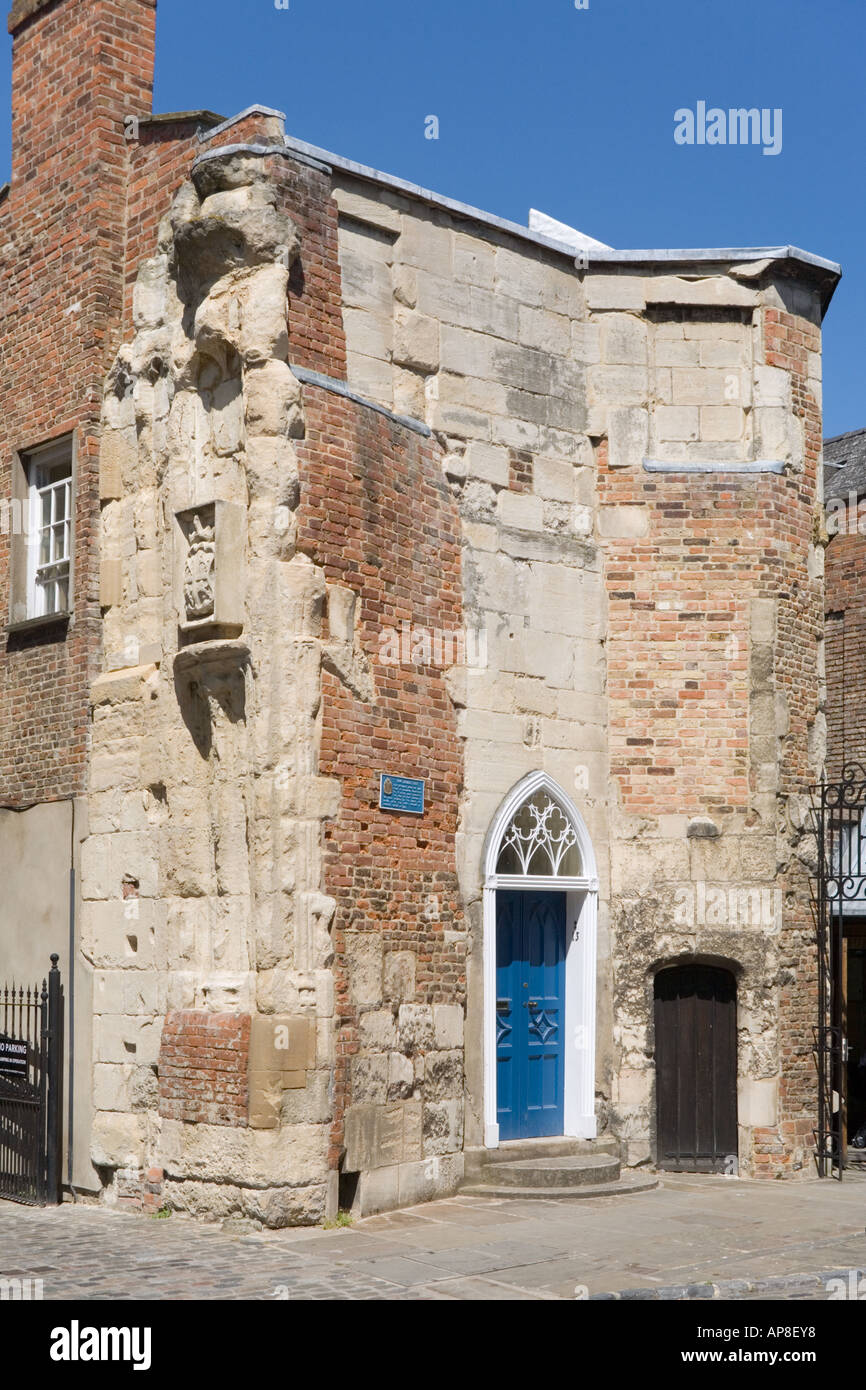 King Edwards Gate, una delle voci per il perimetro della Cattedrale di Gloucester Foto Stock