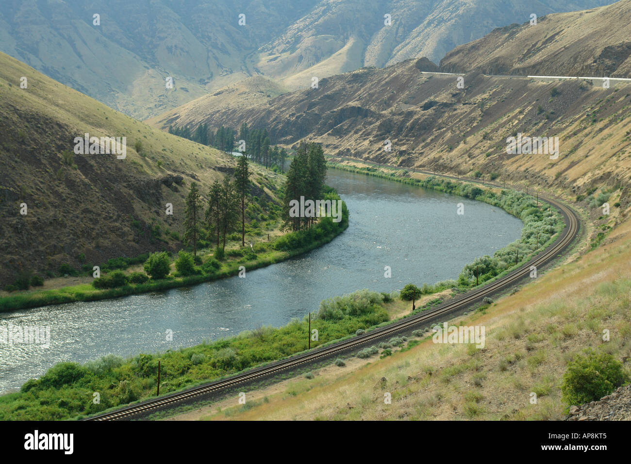 AJD52896, Yakima, WA, Washington, Yakima Canyon, Yakima River Canyon stato Scenic Byway Foto Stock