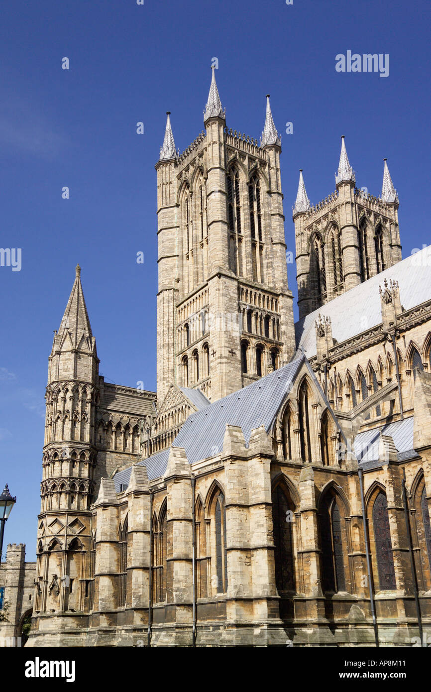 Cattedrale di Lincoln Lincolnshire Inghilterra Foto Stock