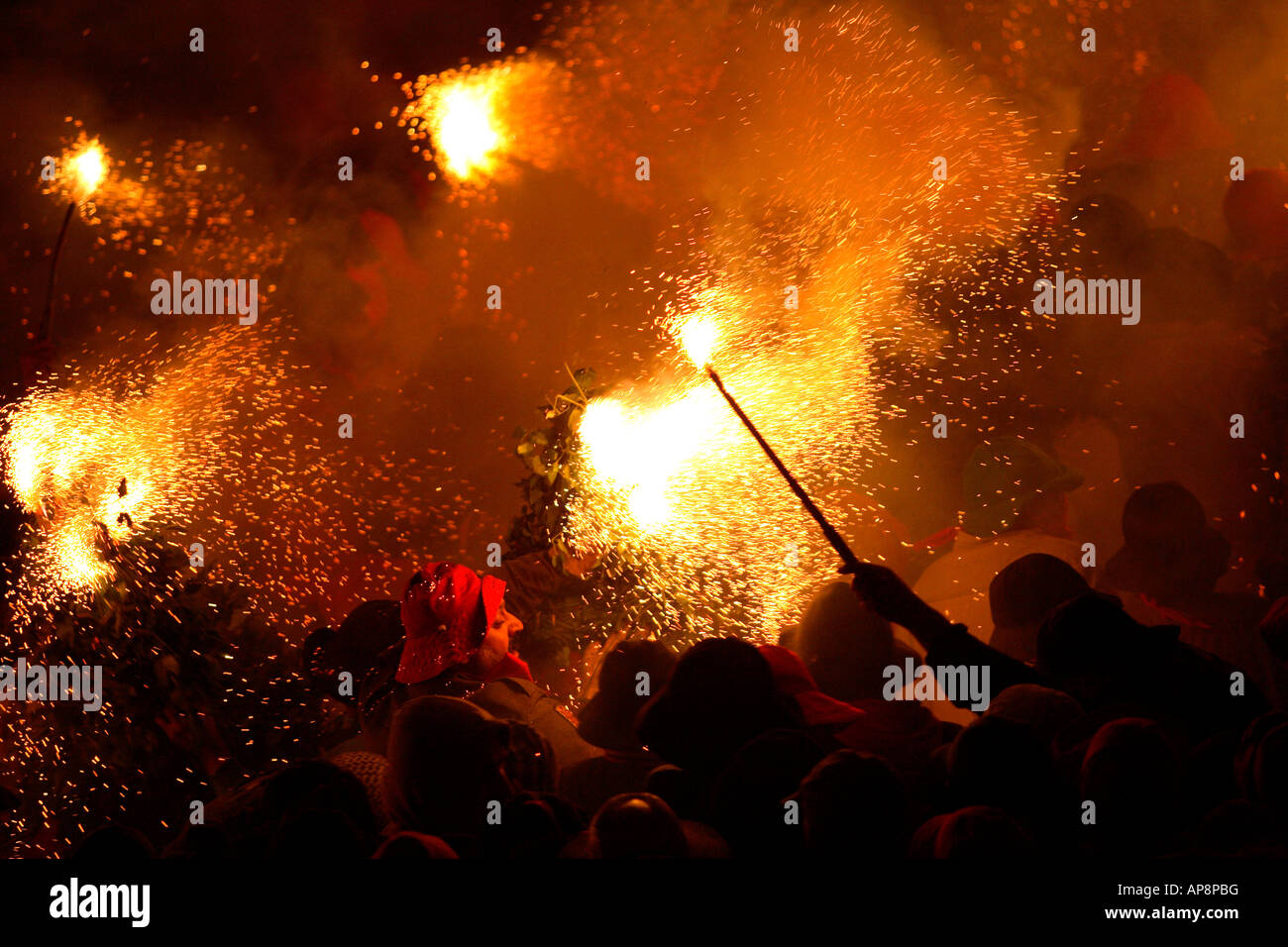 LA PATUM DE BERGA FESTEGGIAMENTI PATRIMONIO UMANO BERGA CITTÀ EL BERGUEDA Provincia di Barcellona Catalunya Catalonia Spagna Foto Stock