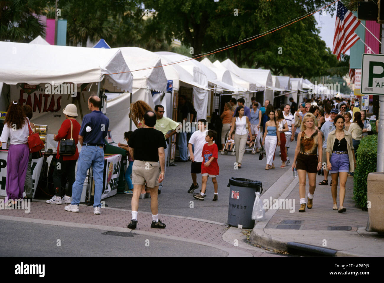 Ft. Lauderdale, Florida. Arte Fiera, Las Olas Street. Foto Stock