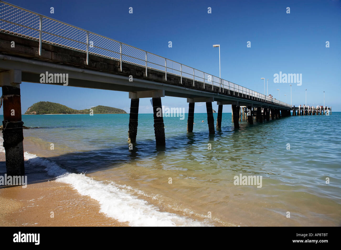 Pier e doppio Isola Palm Cove Cairns North Queensland Australia Foto Stock