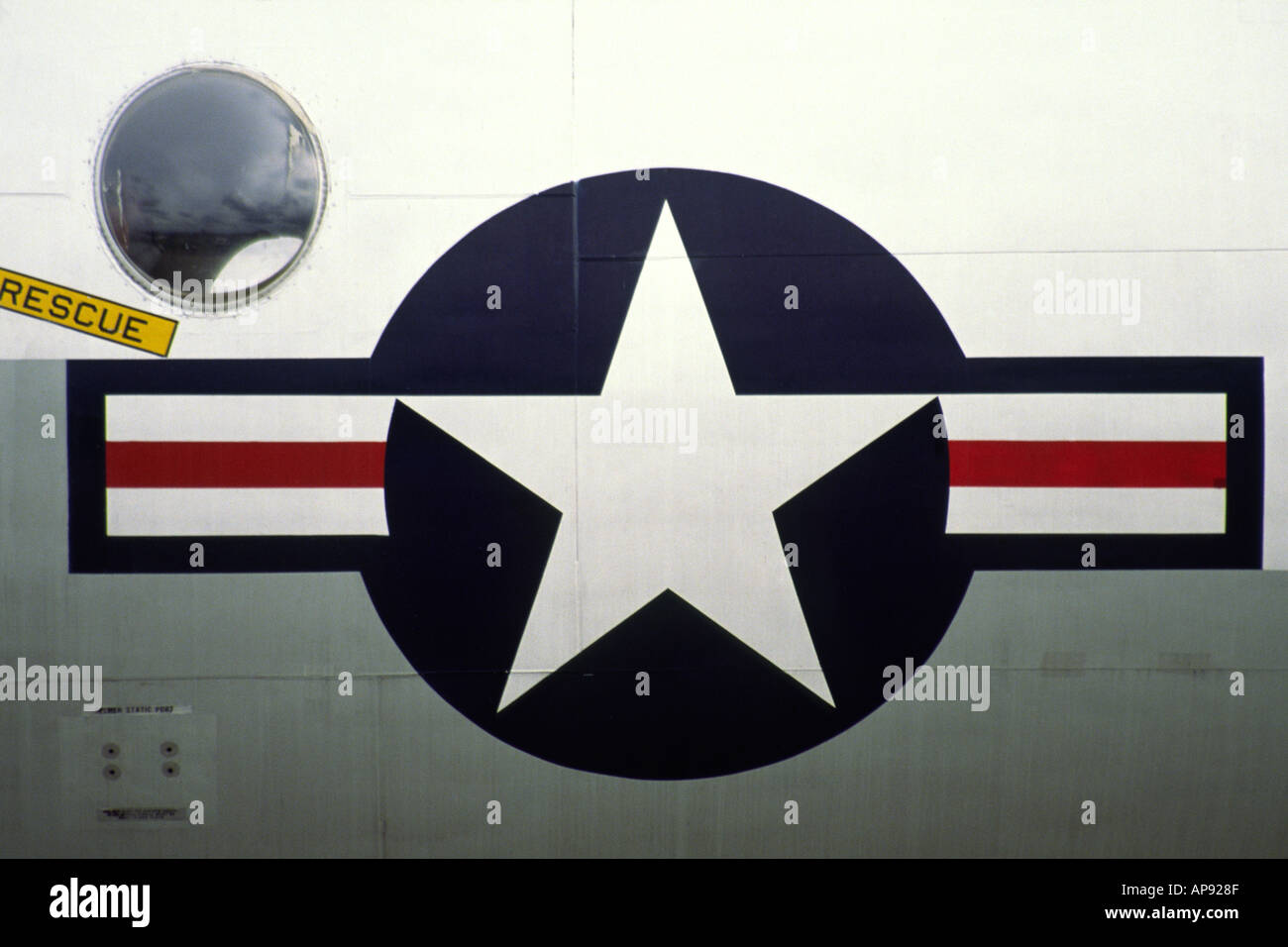Stati Uniti Air Force USAF aeromobile contrassegno di identificazione Foto Stock