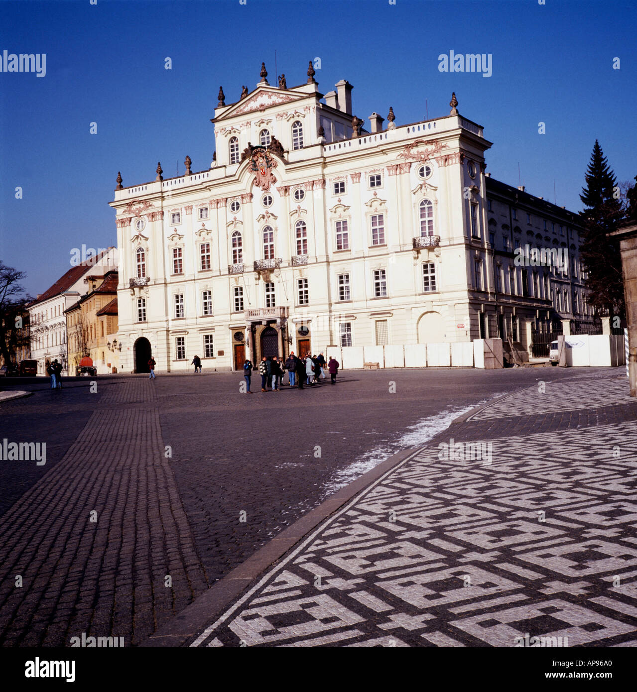 Palazzo Archiepsiscopal Praga Repubblica Ceca Foto Stock