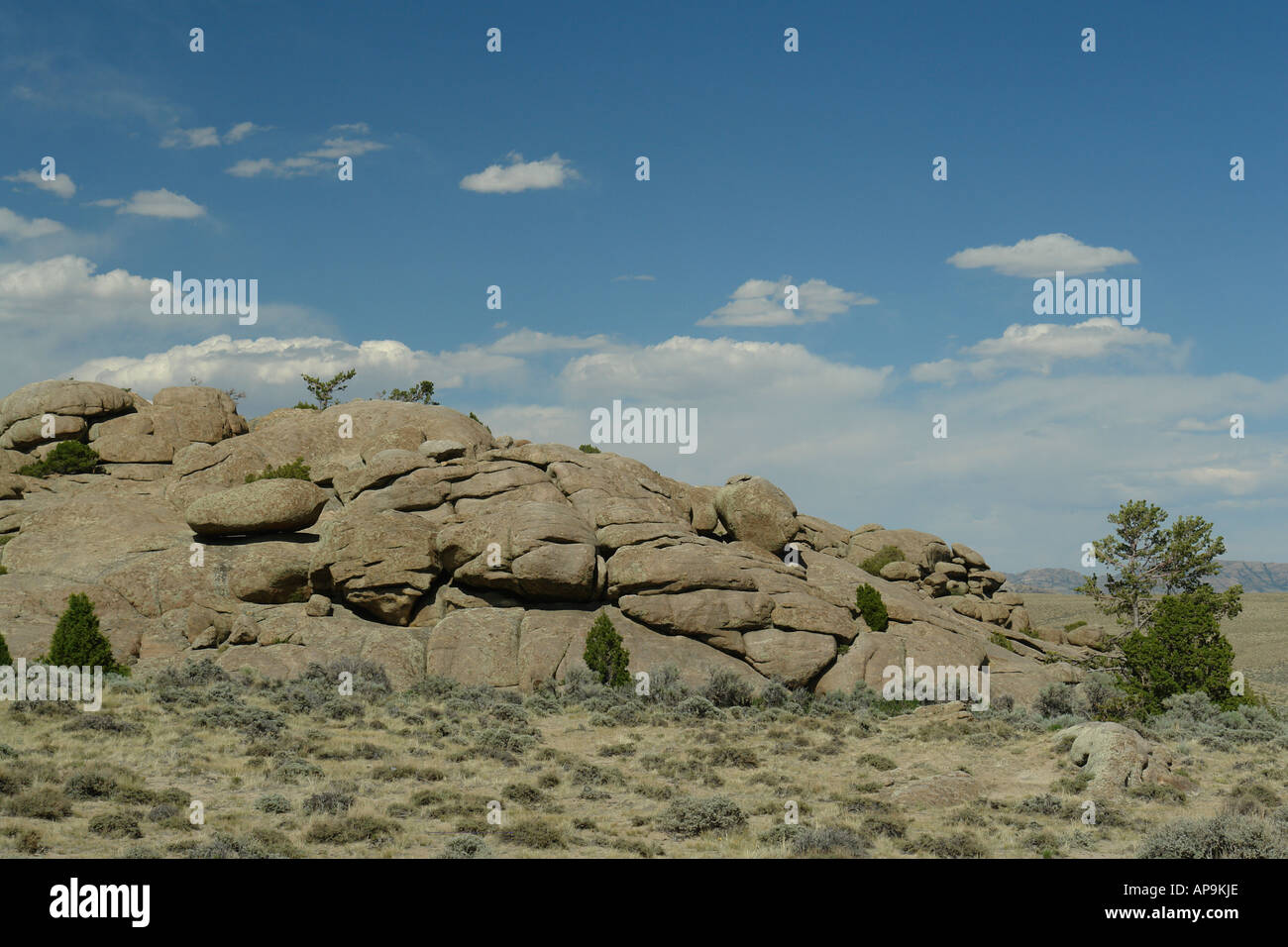 AJD50408, Split Rock, WY, Wyoming, Route 287, Oregon Trail, Pony Express Foto Stock