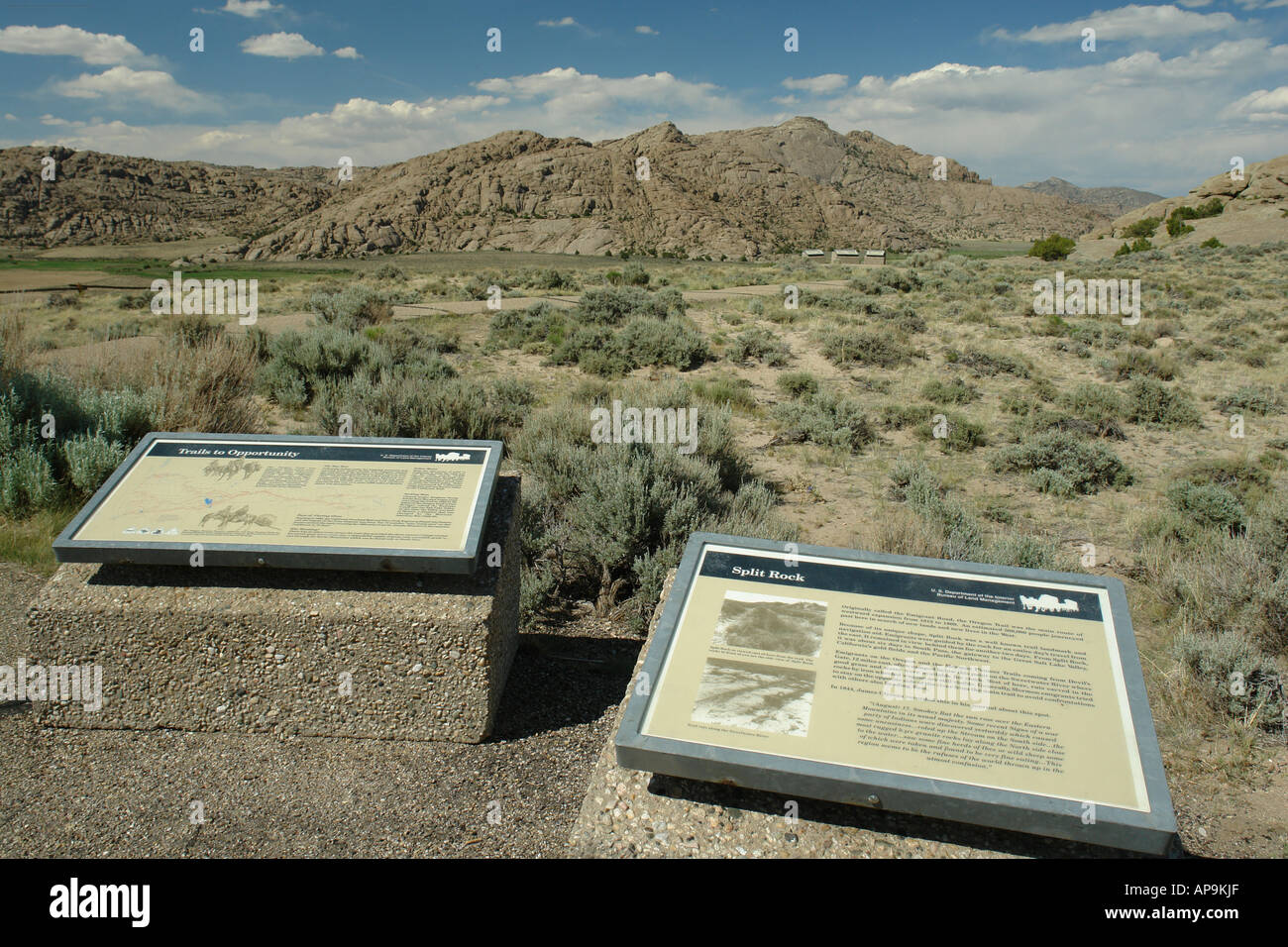 AJD50409, Split Rock, WY, Wyoming, Route 287, Oregon Trail, Pony Express Foto Stock