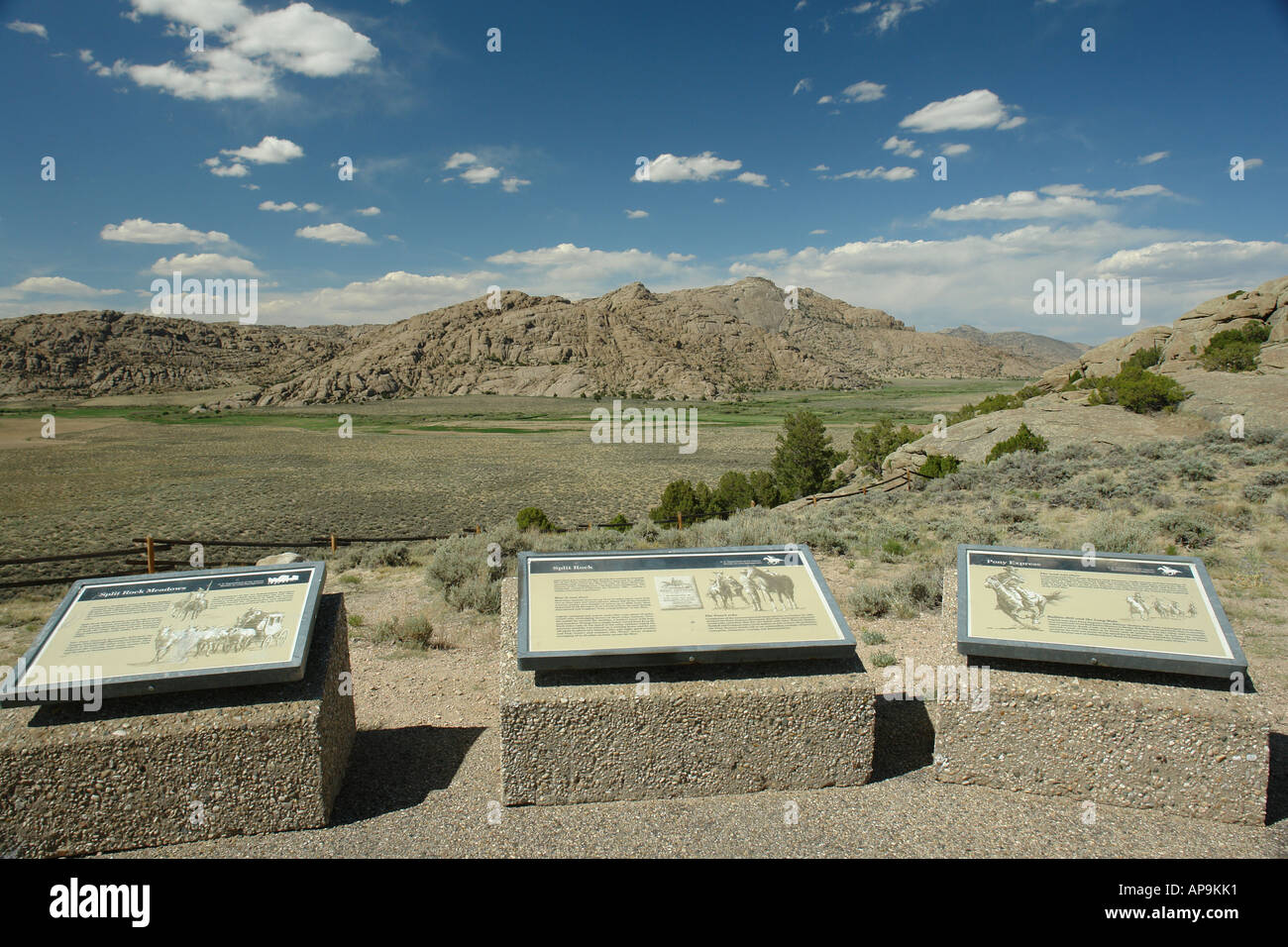 AJD50410, Split Rock, WY, Wyoming, Route 287, Oregon Trail, Pony Express Foto Stock