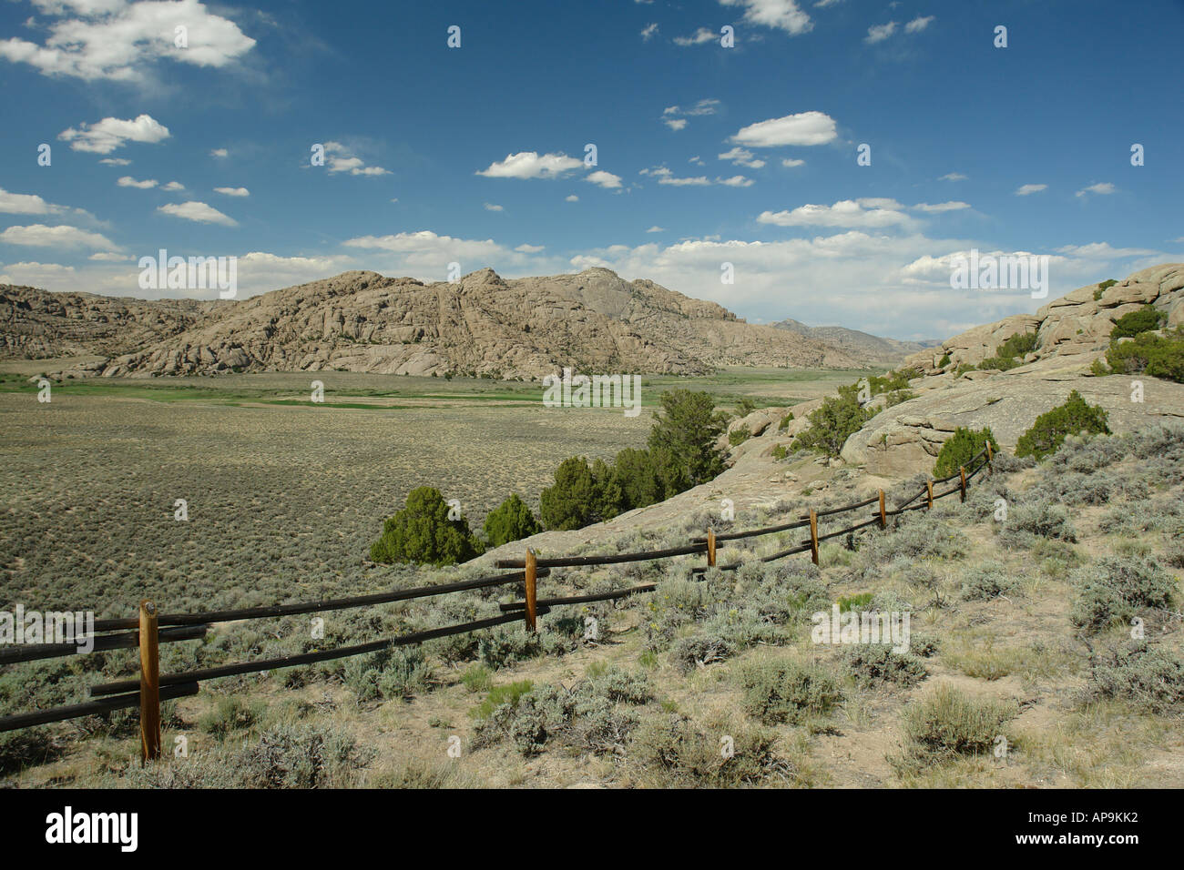 AJD50411, Split Rock, WY, Wyoming, Route 287, Oregon Trail, Pony Express Foto Stock
