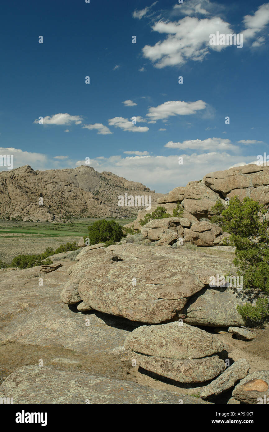 AJD50414, Split Rock, WY, Wyoming, Route 287, Oregon Trail, Pony Express Foto Stock