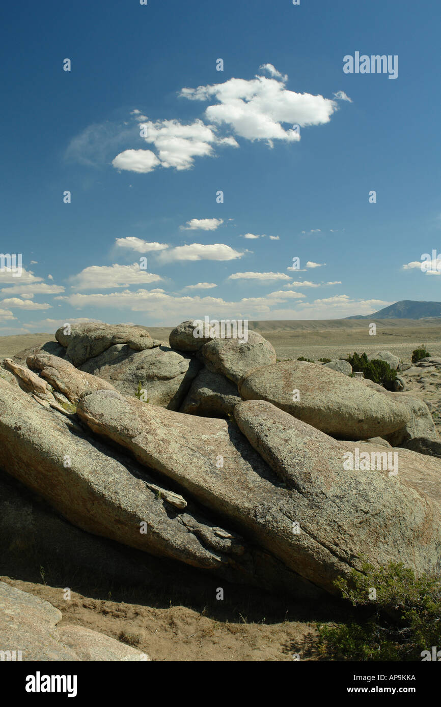 AJD50416, Split Rock, WY, Wyoming, Route 287, Oregon Trail, Pony Express Foto Stock