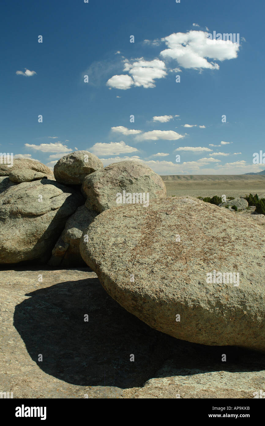 AJD50417, Split Rock, WY, Wyoming, Route 287, Oregon Trail, Pony Express Foto Stock