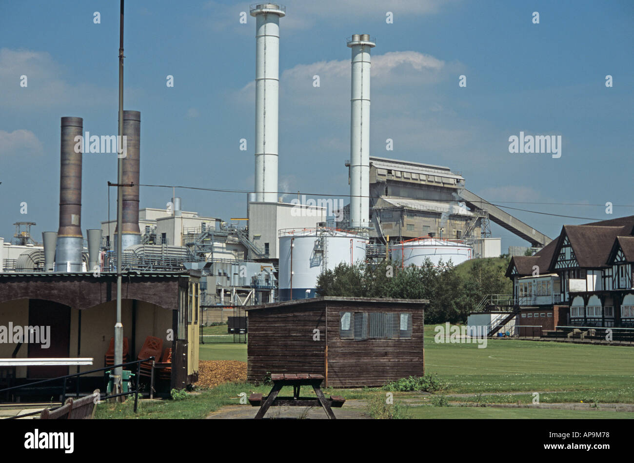 WINNINGTON CHESHIRE England Regno Unito giugno Il Winnington fabbrica chimica di Brunner Mond che rende la cenere di soda carbonato Foto Stock