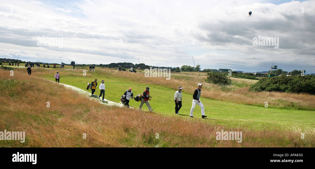 Carnoustie championship course, British Open di golf Championship Foto Stock