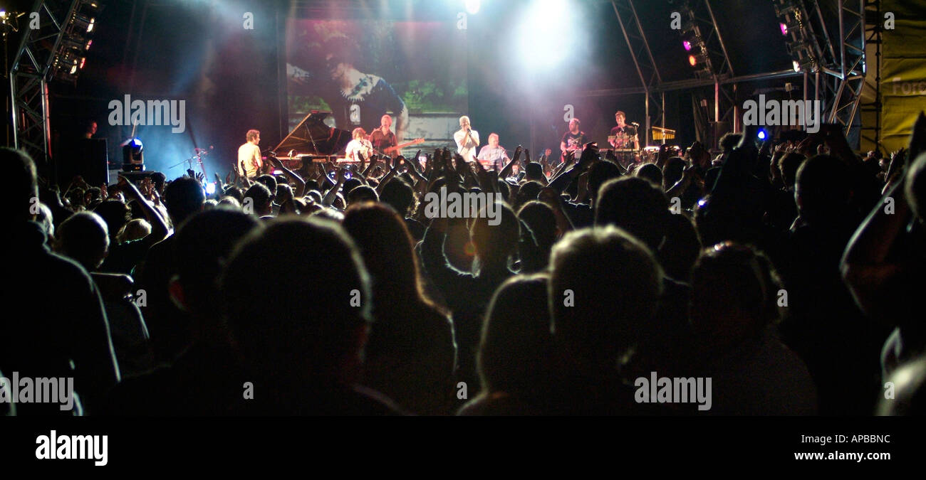 Jamie Cullum a Thetford Forest Luglio 2006 Foto Stock