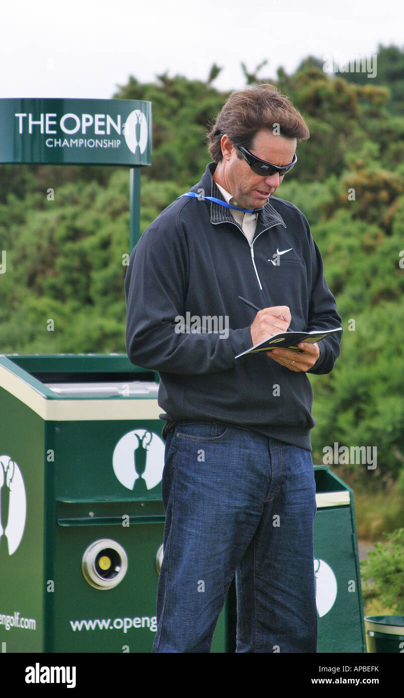 Paul Azinger presso il British Open di golf 2007 Carnoustie Scozia Scotland Foto Stock