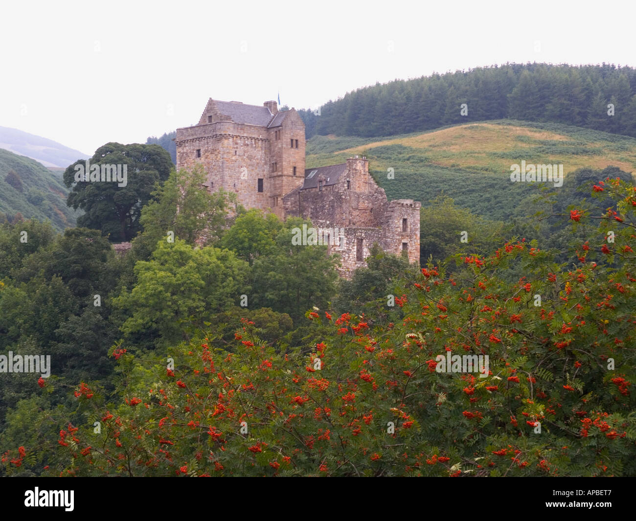 Castle Campbell a Dollar glen Clackmannanshire Scozia Scotland Foto Stock