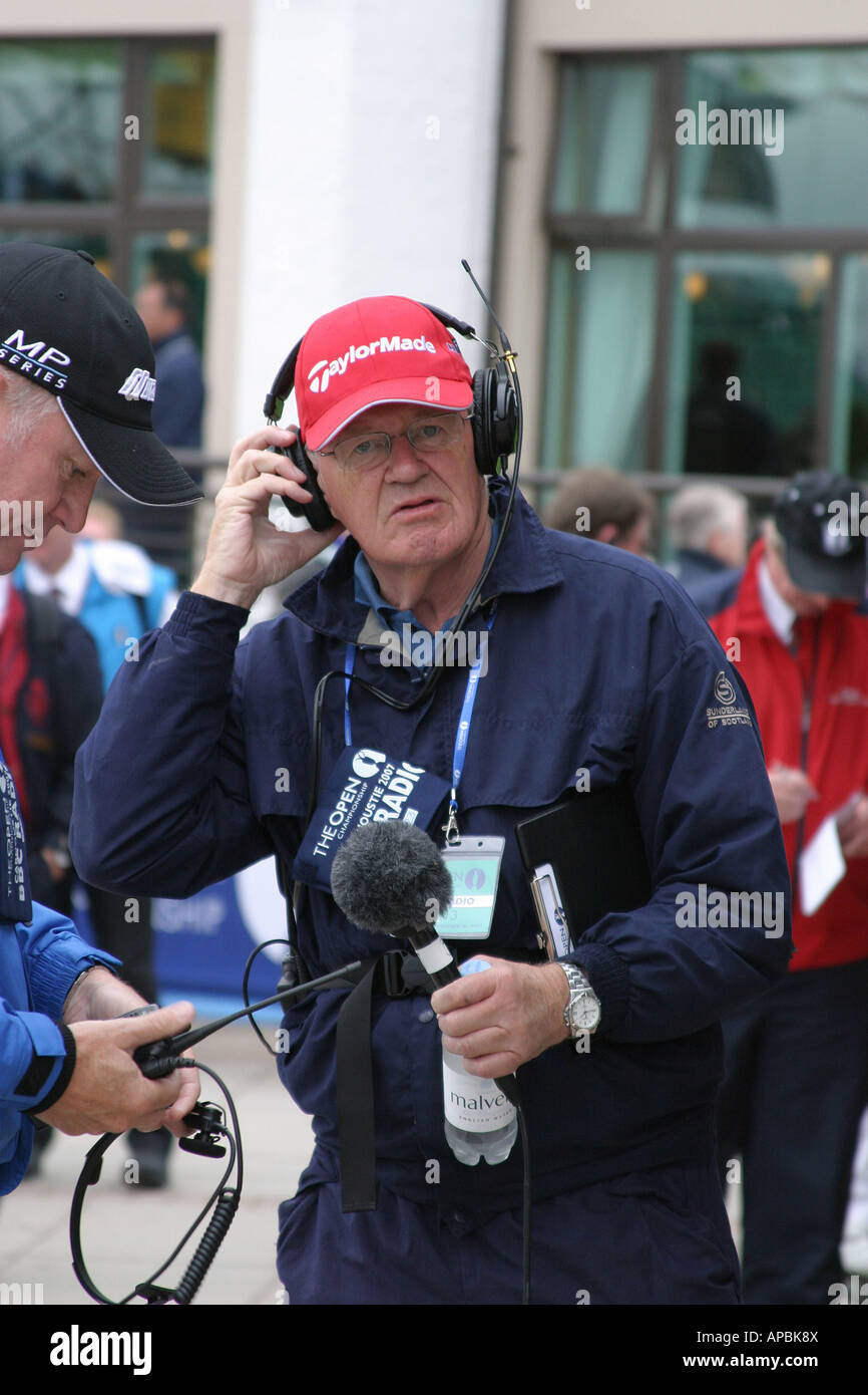 Tony Adamson BBC Radio emittente sportiva Foto Stock