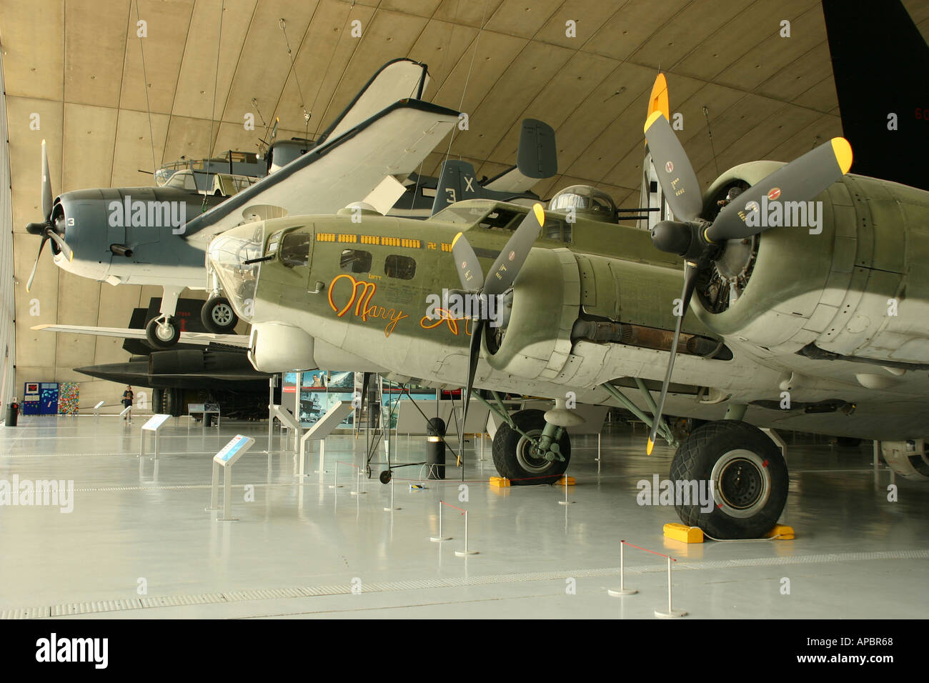 B17 Flying Fortress presso l'Imperial War Museum Duxford Foto Stock