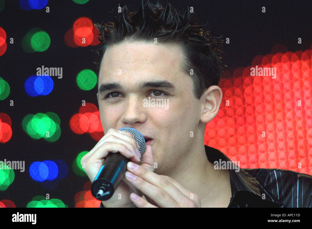 Gareth Gates, cantante pop pop idol runner. Foto Stock