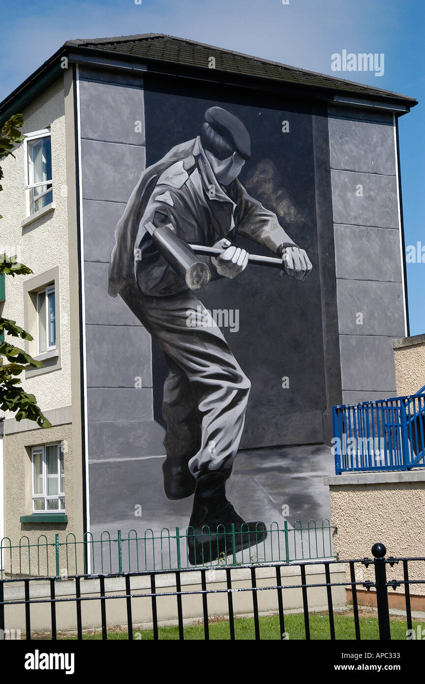 Derry Mural Foto Stock