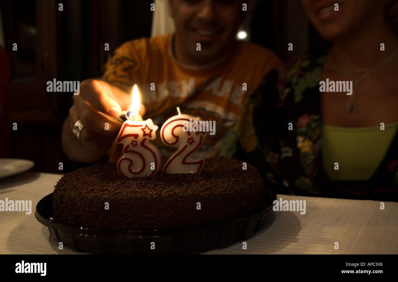 torta di compleanno Foto Stock