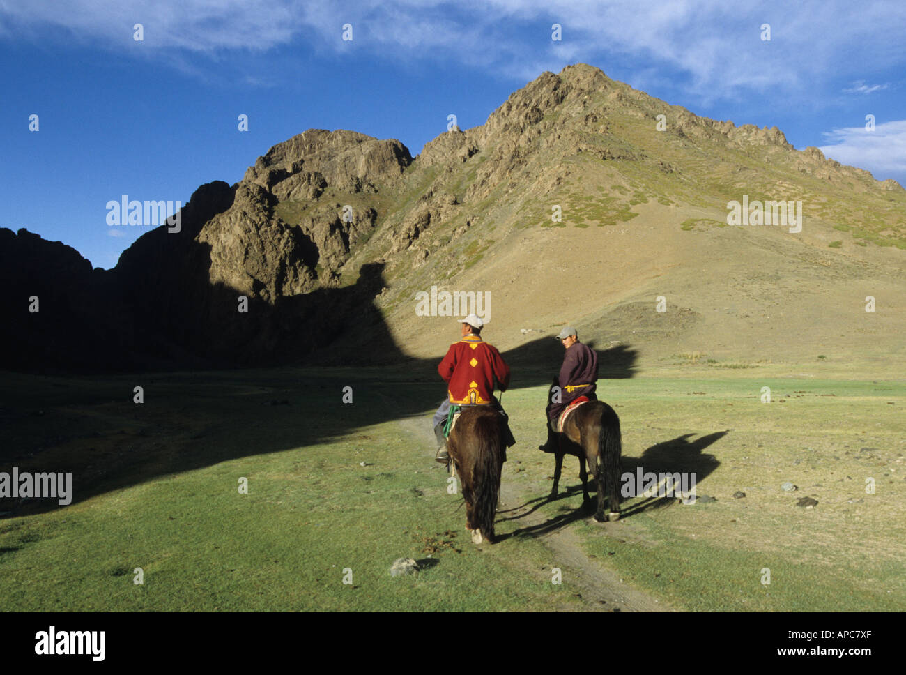 Cavalieri Gurvansaikhan national park Foto Stock